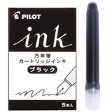 Pilot Fountain Pen Ink Cartridges - Pack of 5