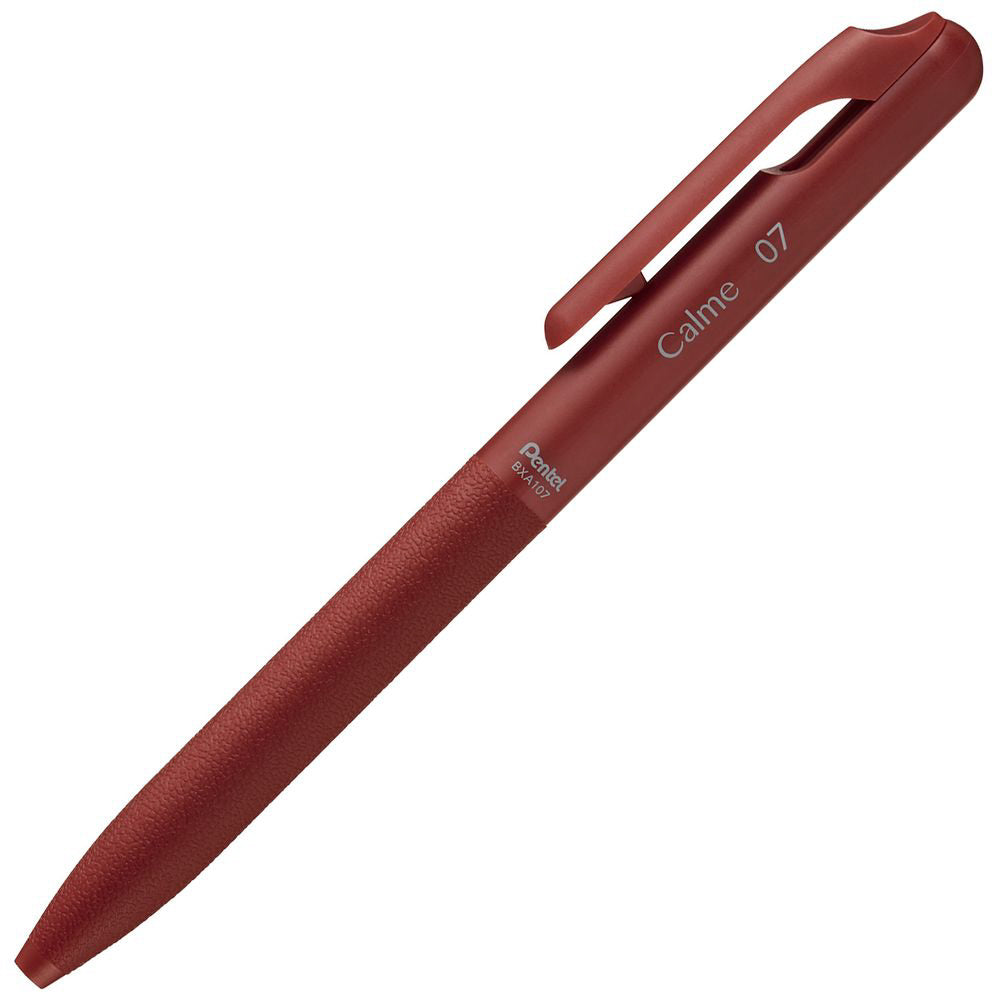 Pentel Calme Ballpoint Pen 0.7mm Red Ink