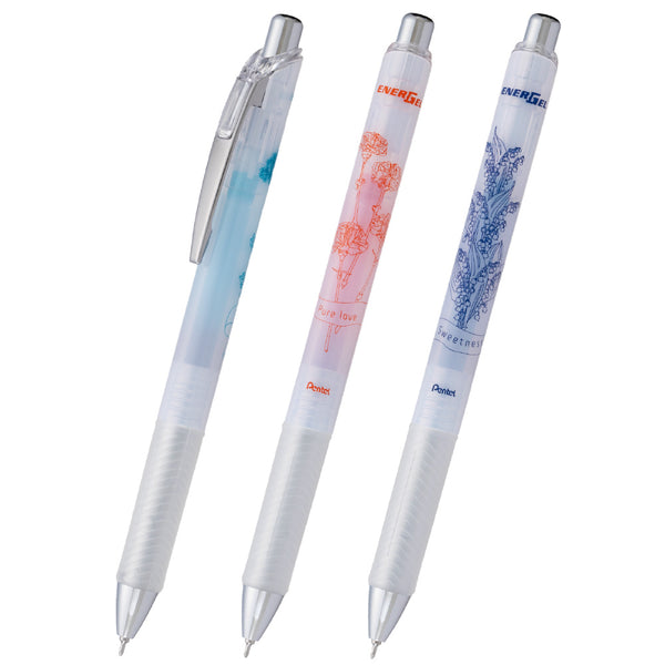 Pentel Energel Flower Language 0.5mm Gel Pen Set of 3