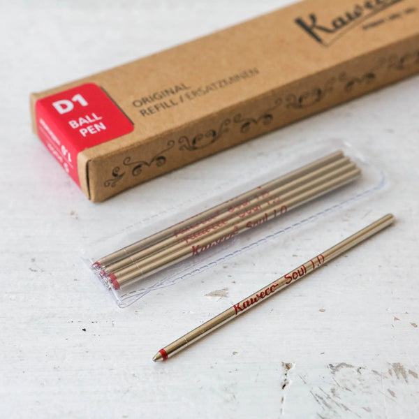 Kaweco D1 Ballpoint Pen Refill Red 1mm Pack of 5