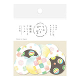 Furukawashiko Washi Paper Peach Iroiro-Do Flake Stickers