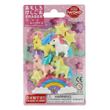 Iwako Puzzle Erasers - Unicorns Set