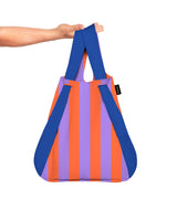 Notabag 2 in 1 Tote & Backpack - Royal Stripes