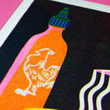 Noodle Bowl A4 Riso Print