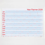 Crispin Finn 2026 Year Wall Planner - Landscape View
