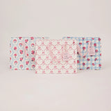 Medium Hand Block Printed Pink Sorbet Gift Bags