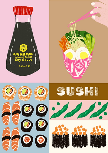 Sushi Time Art Print