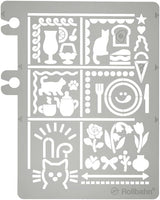 Delfonics Rollbahn Cats Stencil Bookmark