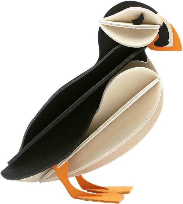 Lovi Puffin 10 cm Black Mix - 3D Wooden Figure