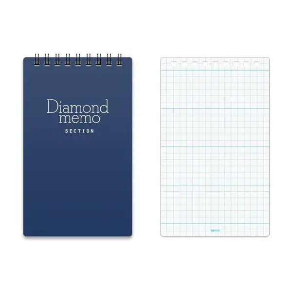 Midori Diamond Pocket Memo Pad 5mm Section Blue