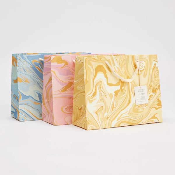 Hand Marbled Celebration Medium Gift Bags