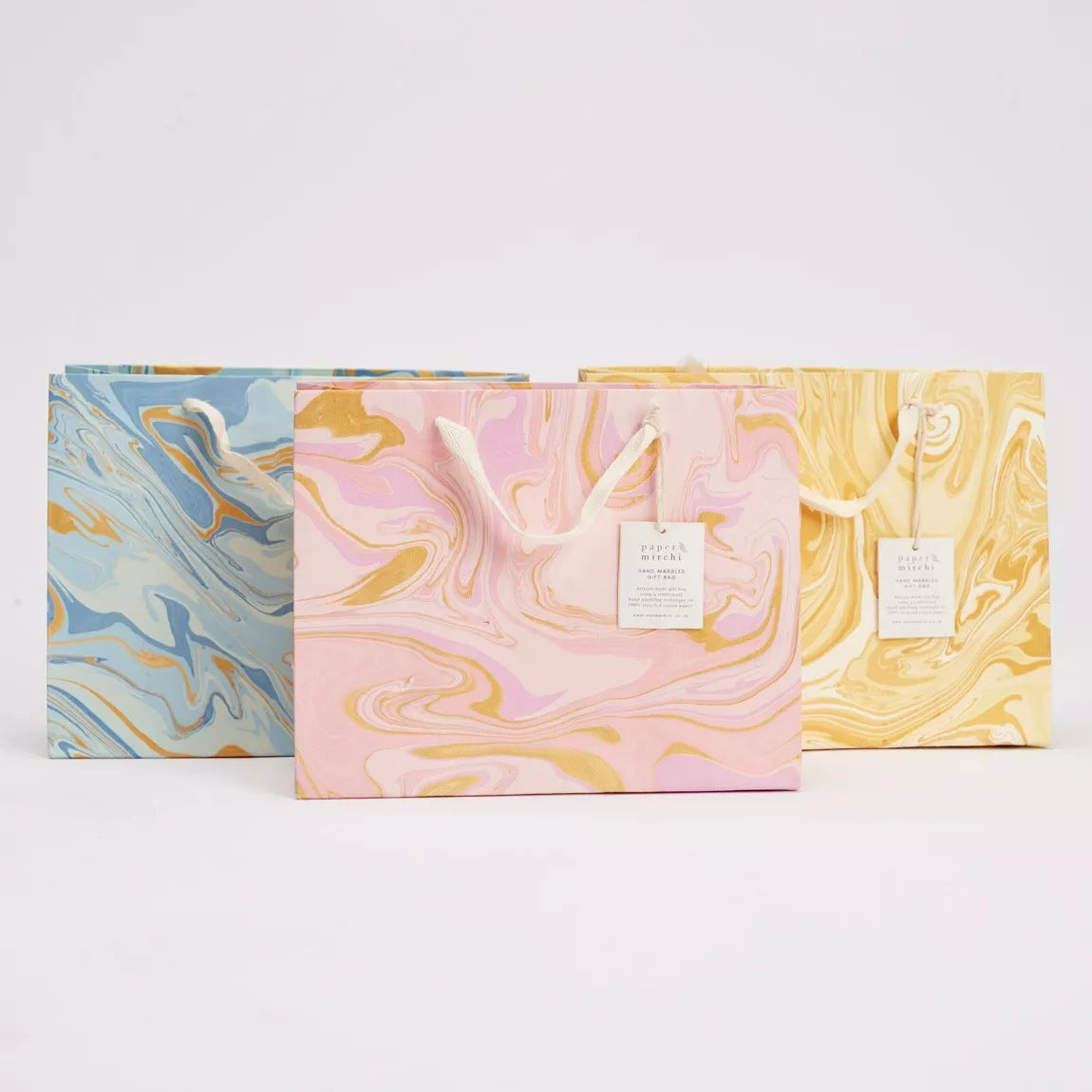 Medium Hand Marbled Celebration Gift Bags