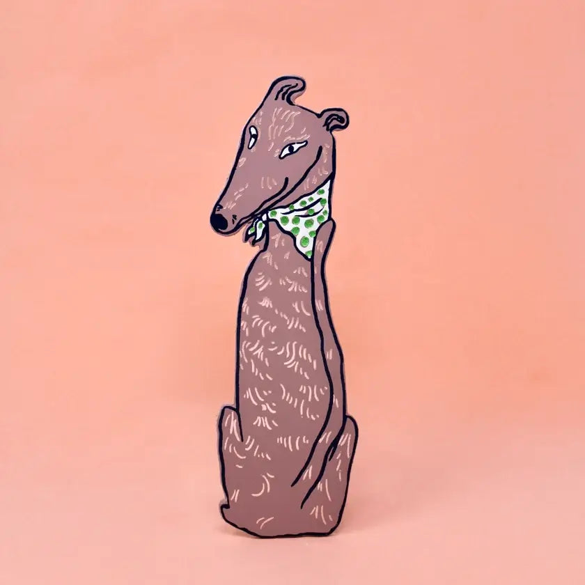 Dog Tails Leather Bookmark
