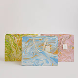 Hand Marbled Pastel Large Gift Bag