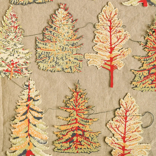 East End Press Christmas Forest Tree Garland