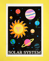 Solar System A3 Riso Print