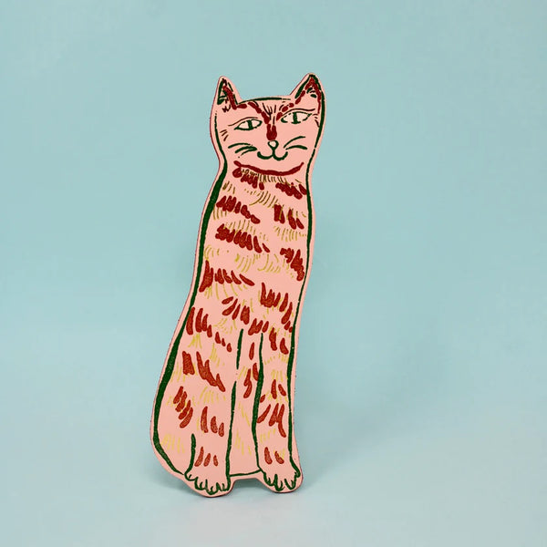 Cat Leather Bookmark