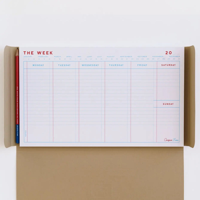 Crispin Finn  Weekly Desk Planner