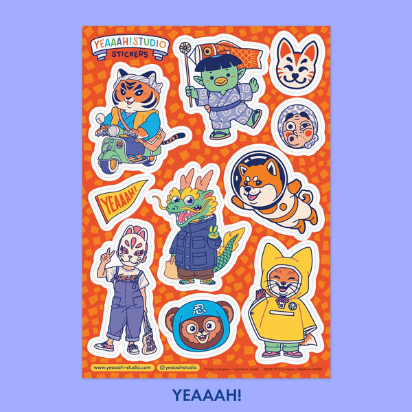 Yeaaah! Studio Vinyl Sticker Sheets