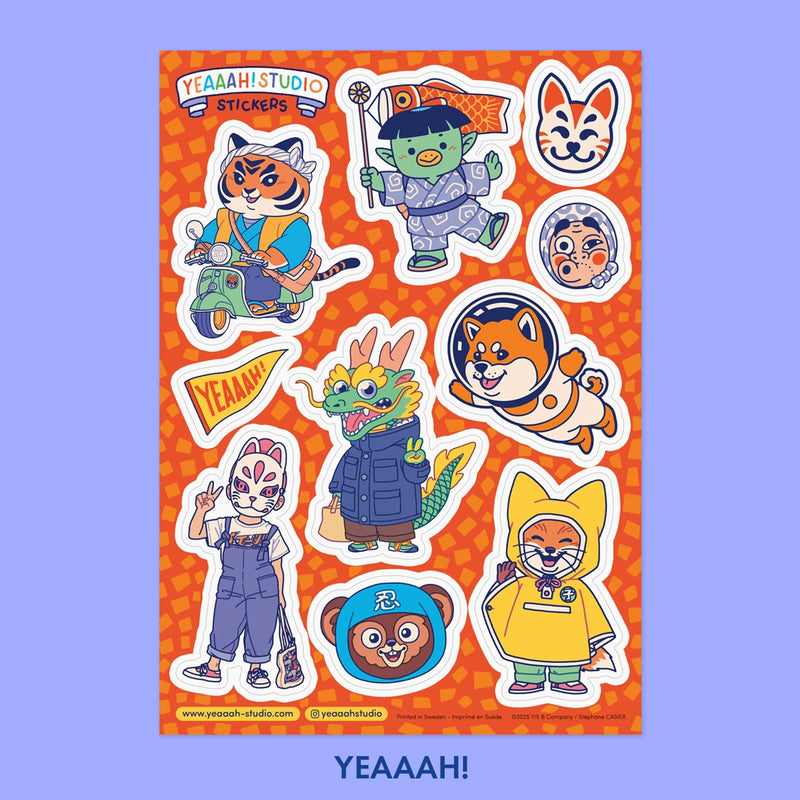Yeaaah! Studio Vinyl Sticker Sheets