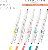 Zebra Mildliner Twintip Highlighter Friendly Mild 5 Colour Set