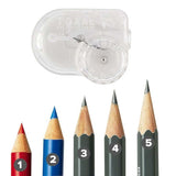 Kutsuwa T'GAAL Adjustable Angle Clear Pencil Sharpener