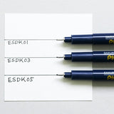 Sakura Micron Pigma Fineliner Black Ink 3 pack