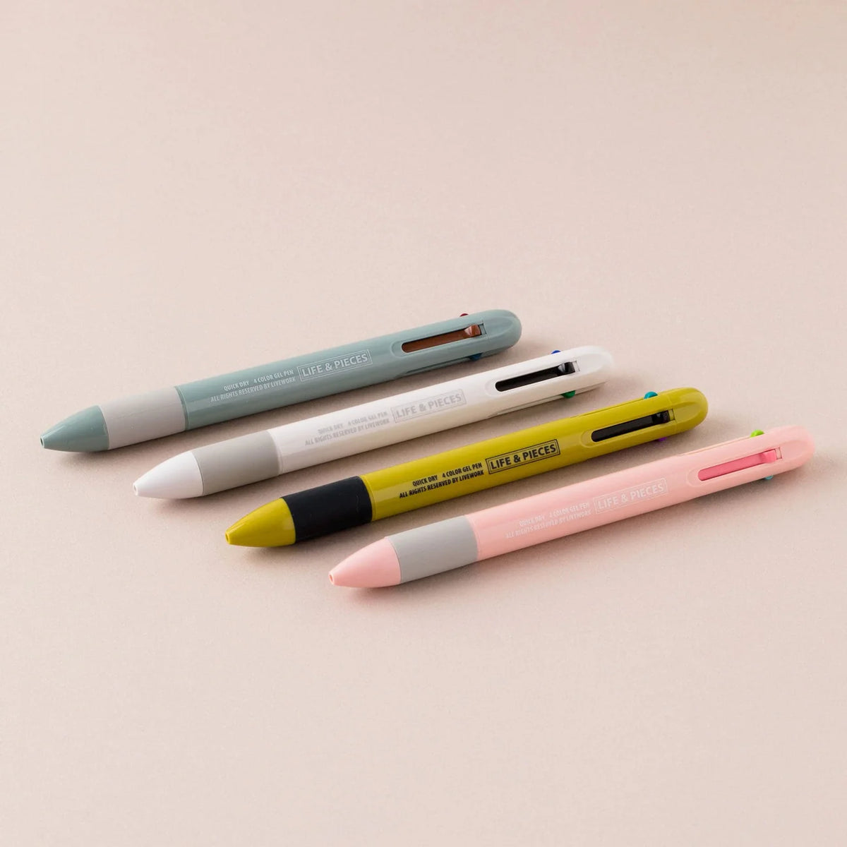 Livework Life & Pieces 4 Colour Gel Multi-Pen 0.4mm