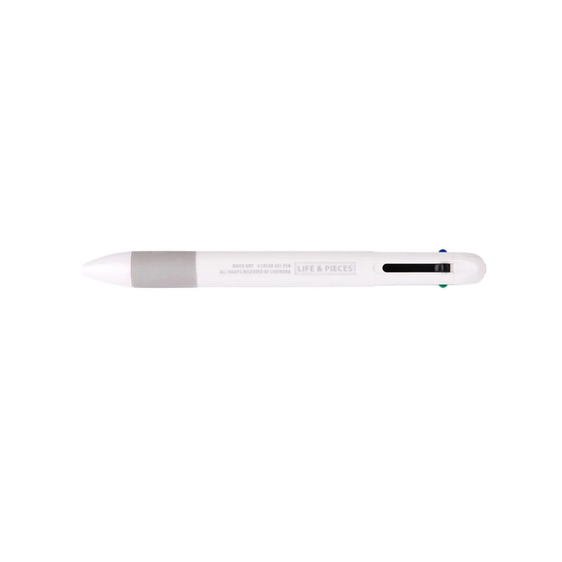 Livework Life & Pieces 4 Colour Gel Pen 0.4mm