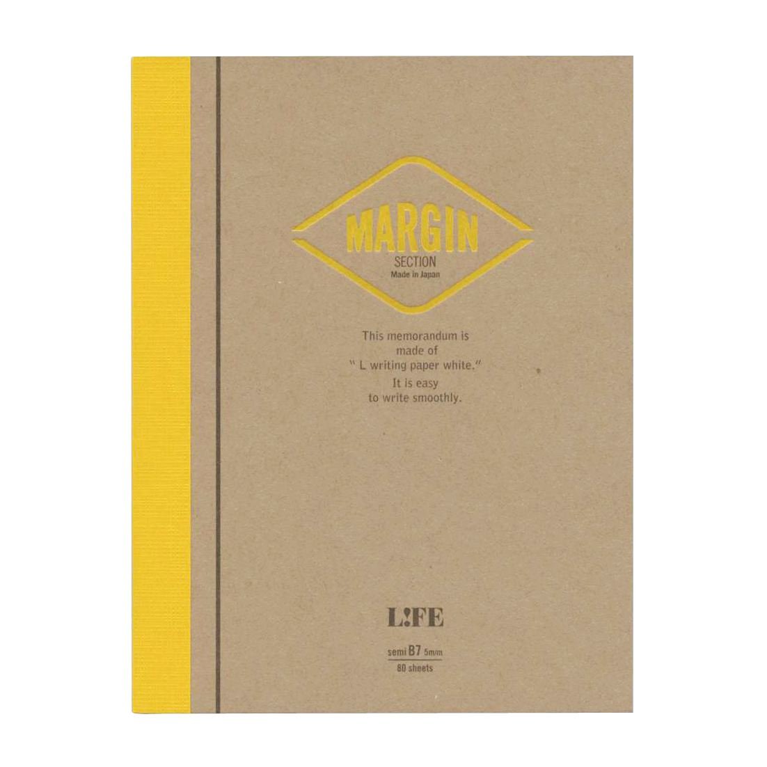 Life B7 Margin Grid Notebook