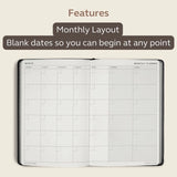 MiGoals Non-Dated B5 Goal Digger Planner Classic