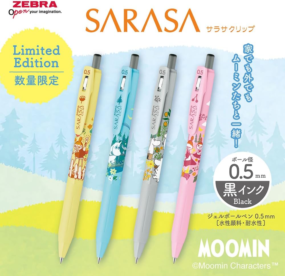 Zebra Sarasa Clip x Moomin 0.5mm Gel Pen