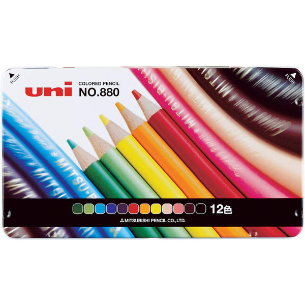 Uni Tin of 12 Coloured Pencils, £12.95