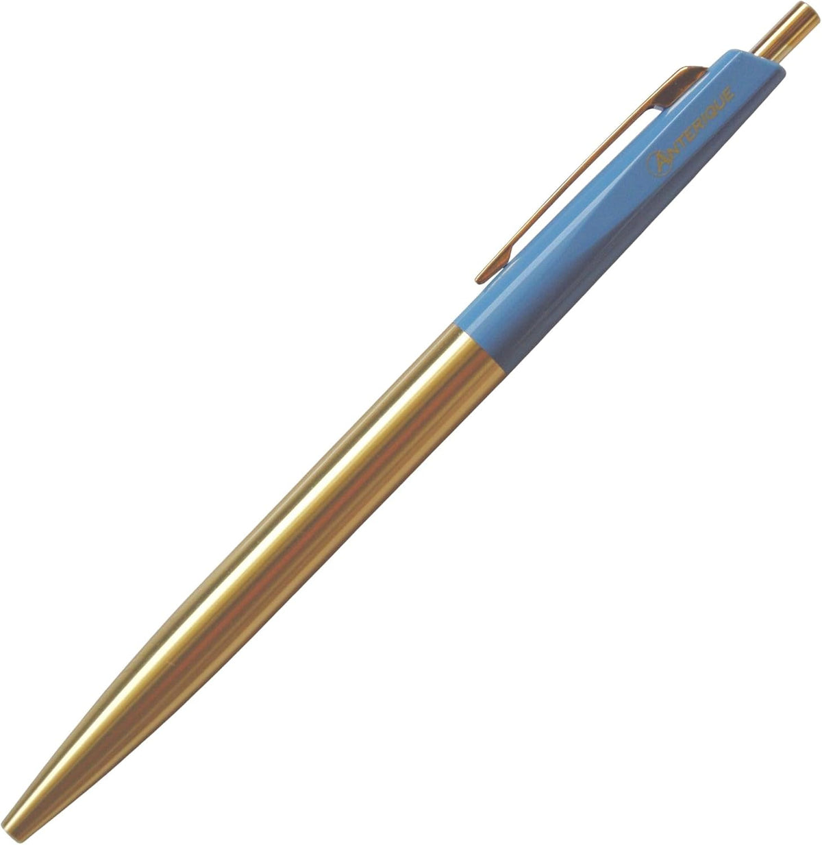 Anterique BP2 Brass 0.5mm Ballpoint Pen Vermeer Blue