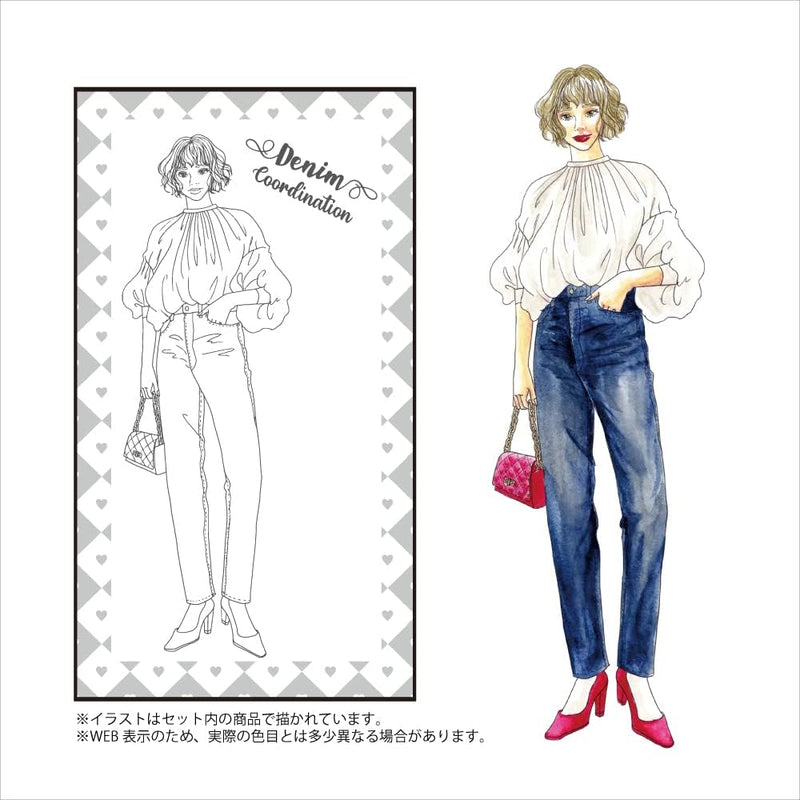 Kuretake Zig Brush Pen Fashion Illustration Kit - Kikuchi Atsuko