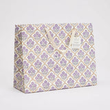 Hand Marbled Large Gift Bags - Lavender