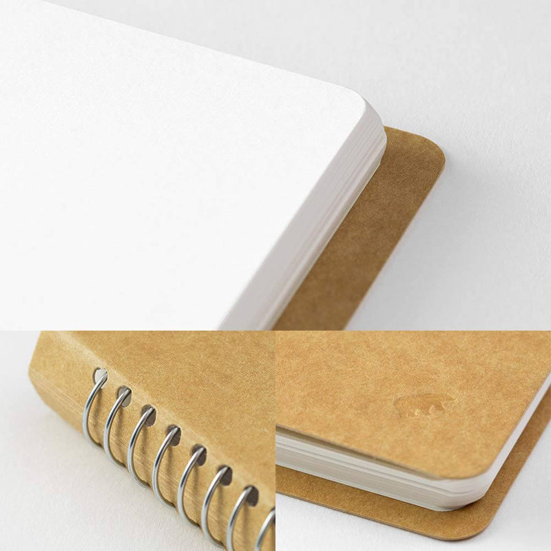 Traveler's Company Spiral Ring A6 Slim MD White Paper Notebook