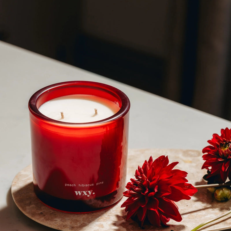 Wxy Roam Peach Hibiscus Pine 12.5oz Candle