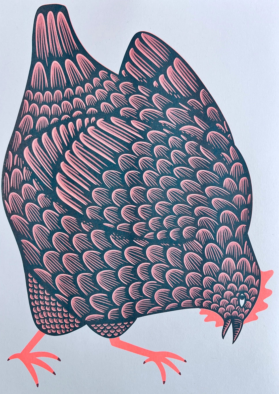 The Plot Chickens A3 Art Print