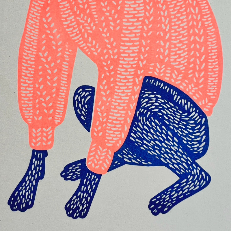 Knit Picker Dog in Jumper Print