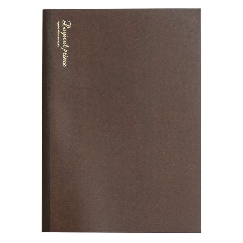 Nakabayashi Logical Prime Brown B5 Threadbound Notebook Dot Grid