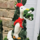 Mistletoe Duck Christmas Tree Hanging Decoration