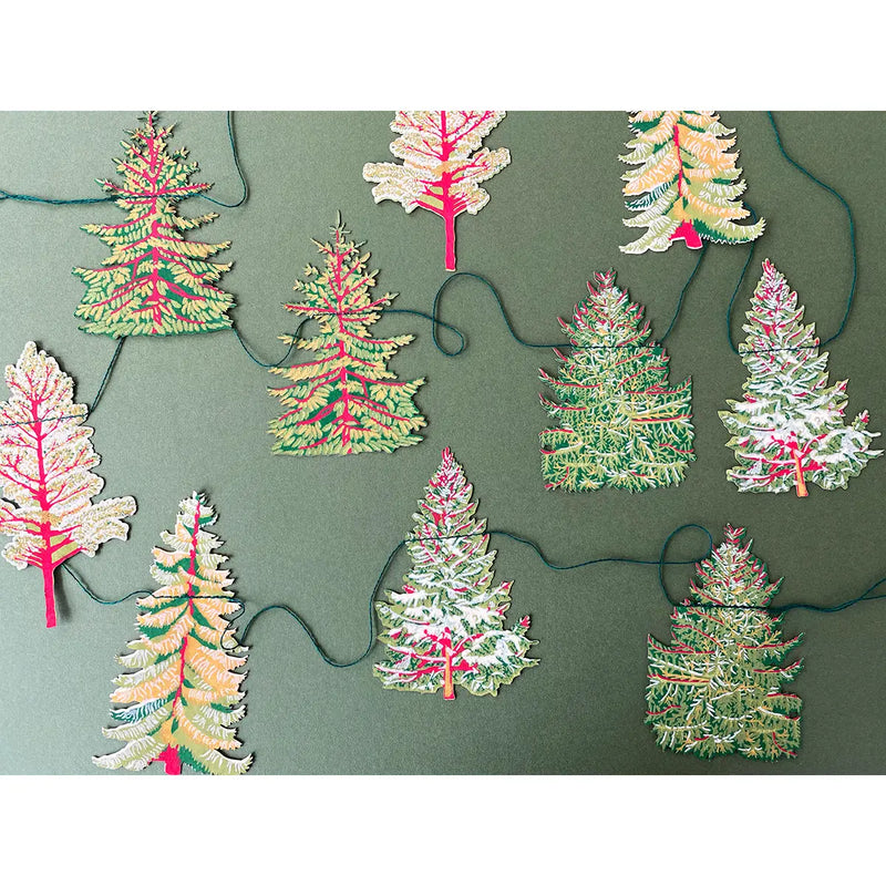 East End Press Christmas Forest Tree Garland