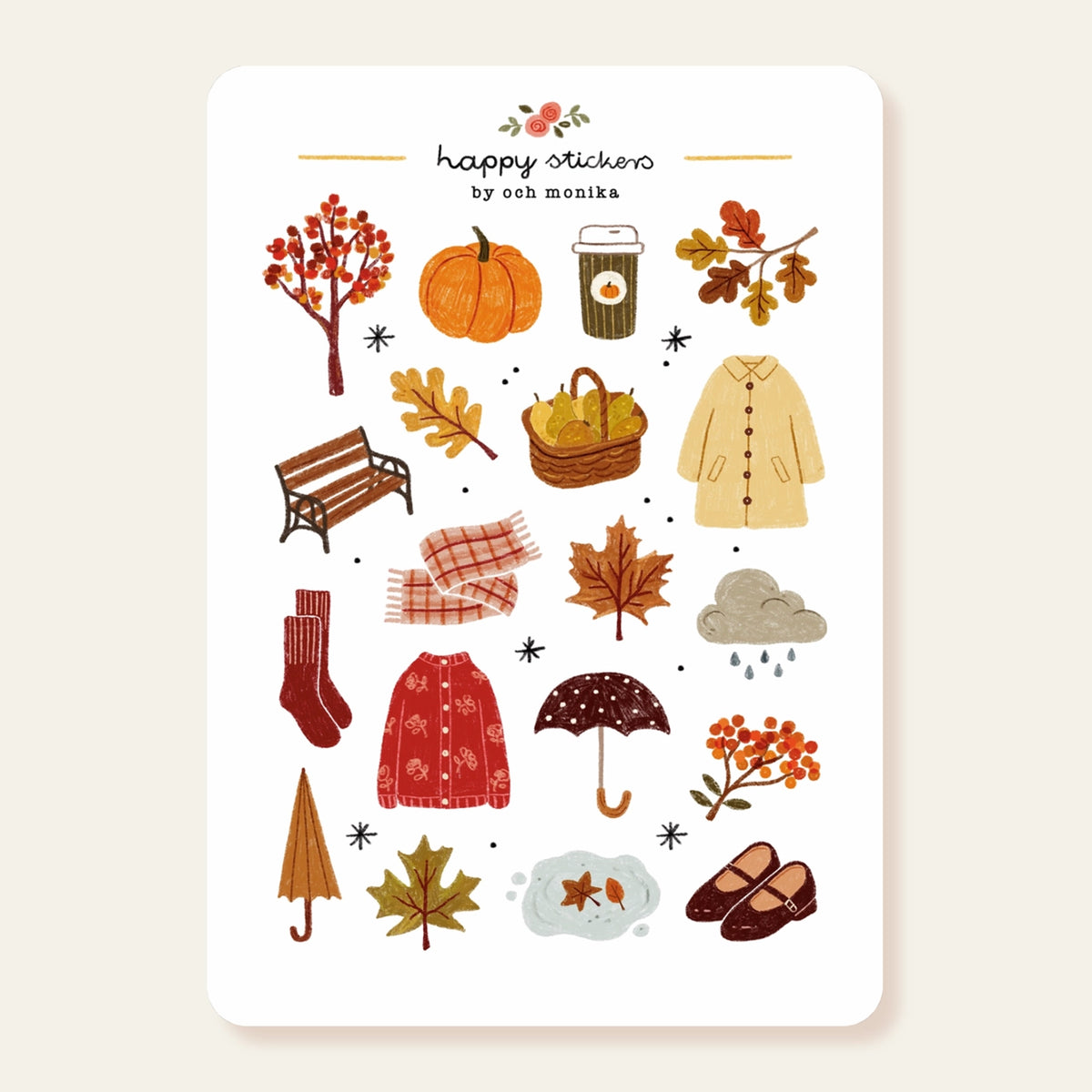 Och Monika Stickers - Autumn Walk