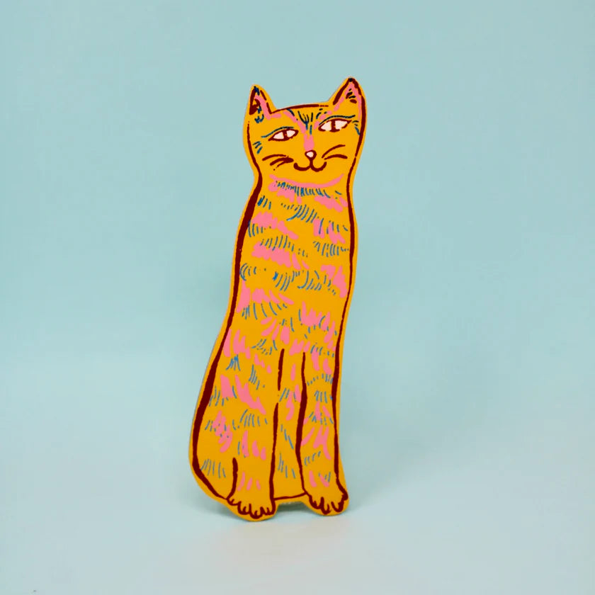 Cat Leather Bookmark