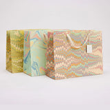 Hand Marbled Celebration Large Gift Bags - Bouquet Design