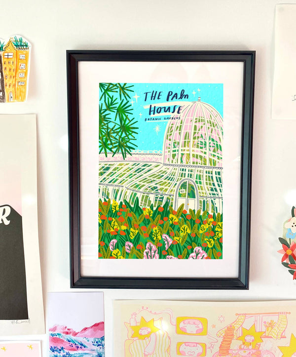 Kerrie Illustrates Belfast Botanic Gardens Art Print