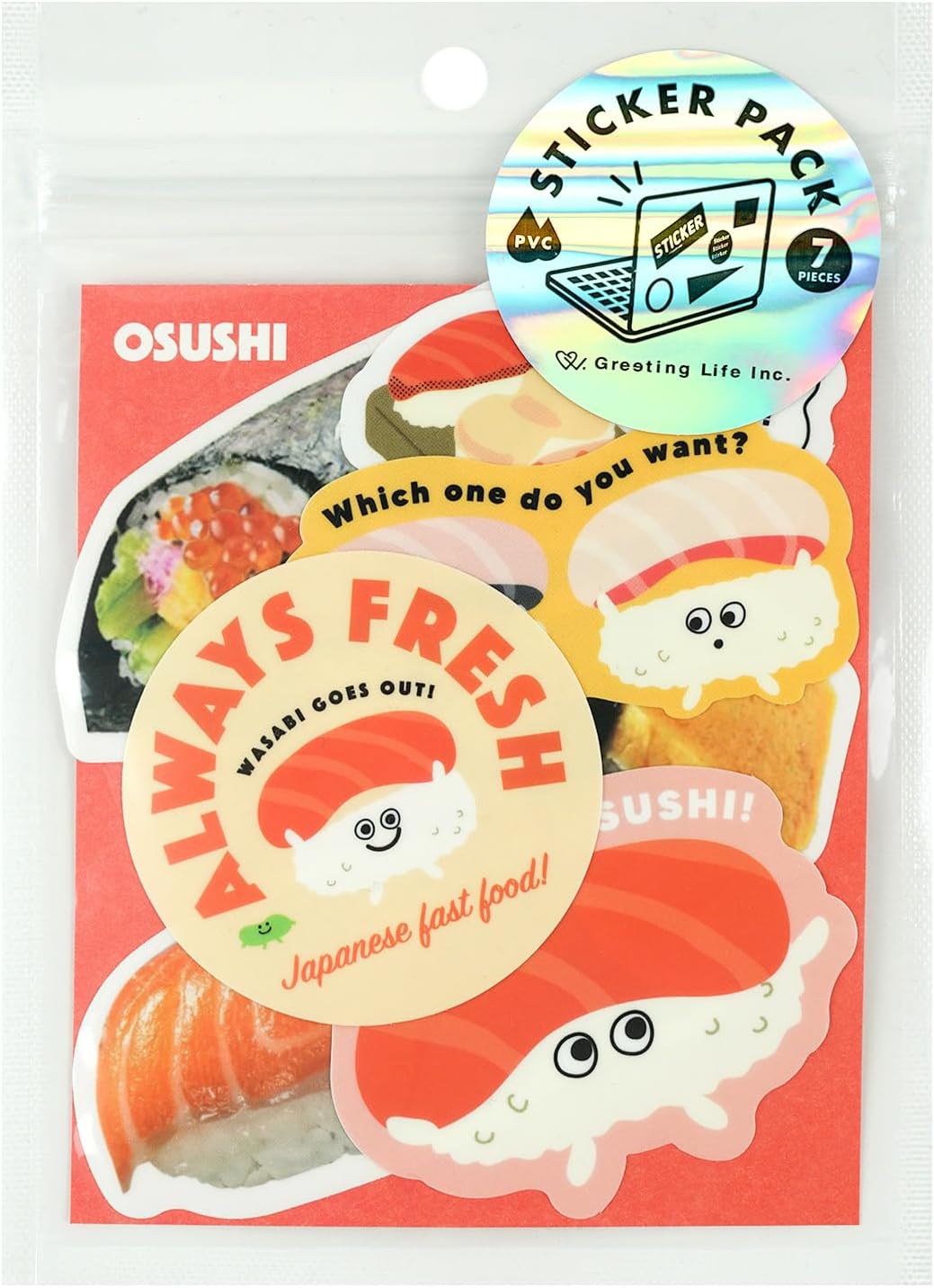 Greeting Life Sticker Pack - Osushi