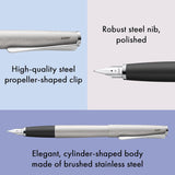 Lamy Studio Fountain Pen Brushed Steel