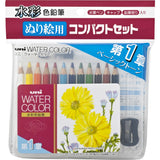Uni Watercolor Mini Pencils Botanical Pocket Set 1
